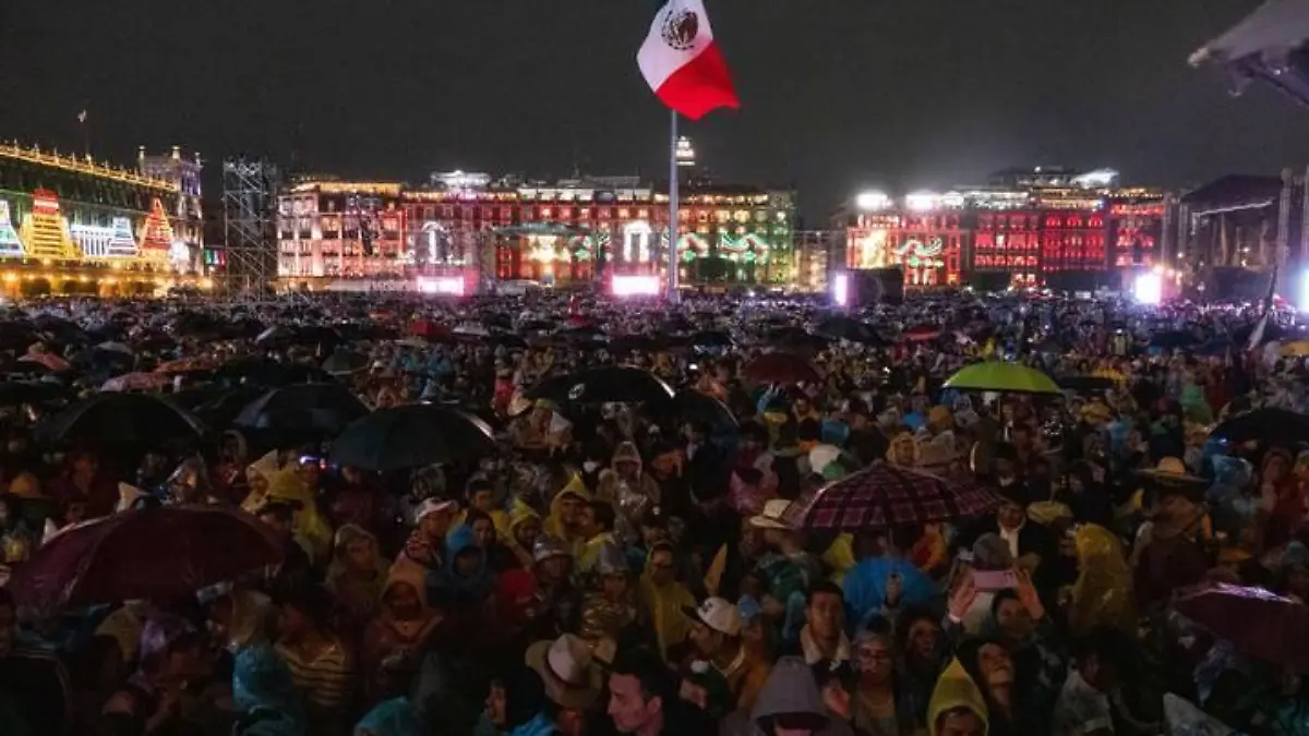 Grito de independencia zocalo palacio nacional 16 de septiembre